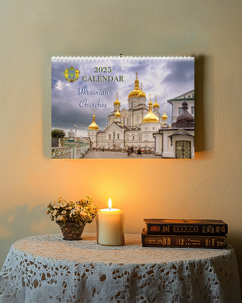 Wall Calendar with Ukrainian Churches – Religious Gift & Home Décor