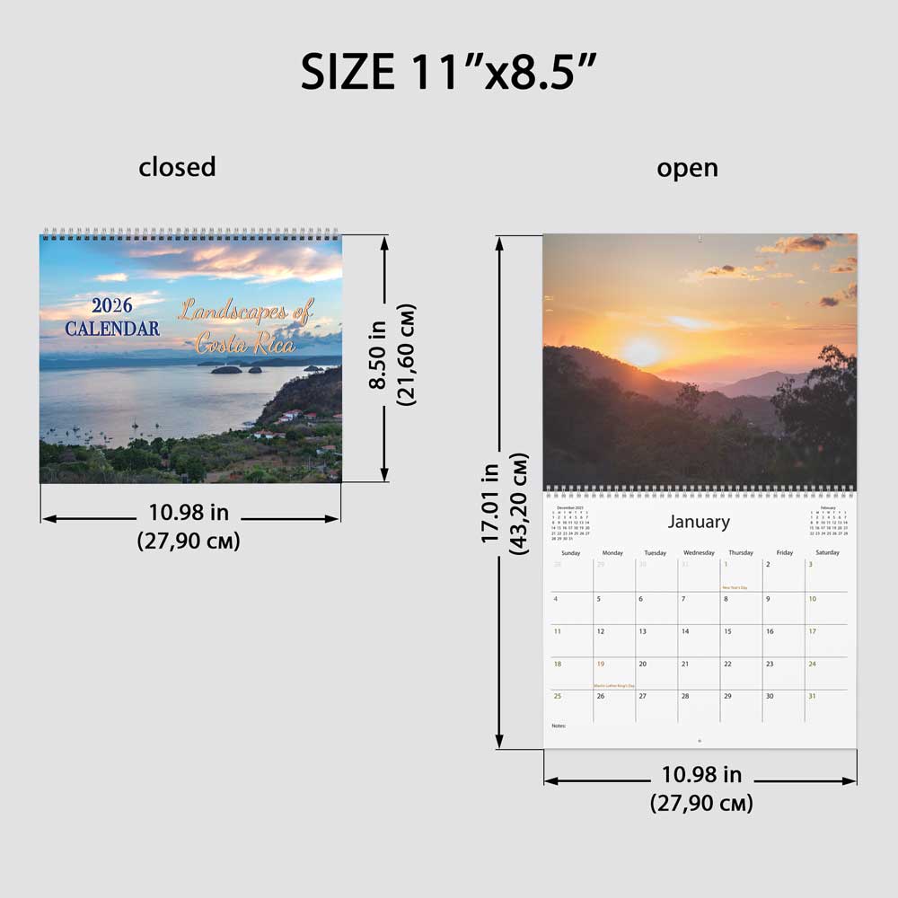 new year gifts, wall calendar, paper calendar, bes calendar, stunning photography, landscapes calendar