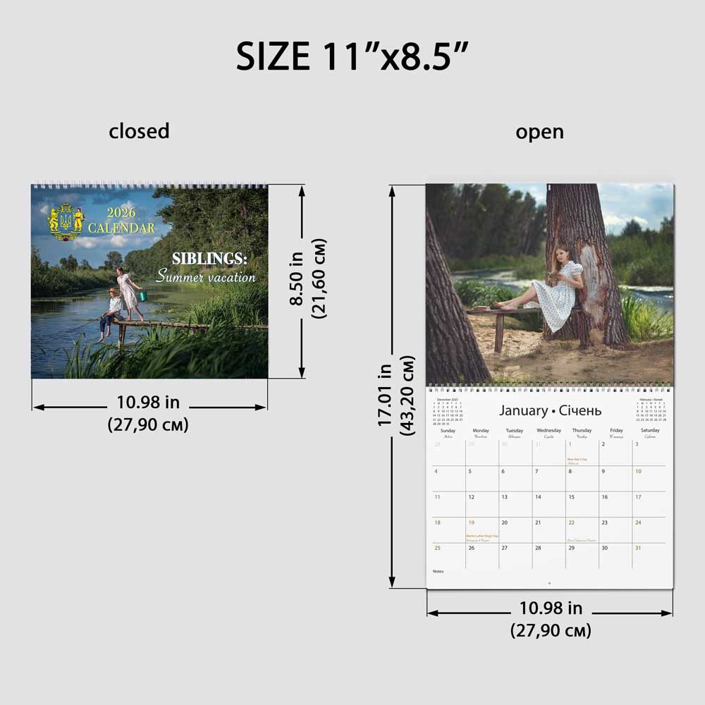 Professional photo calendar, gifts for family, childhood memories