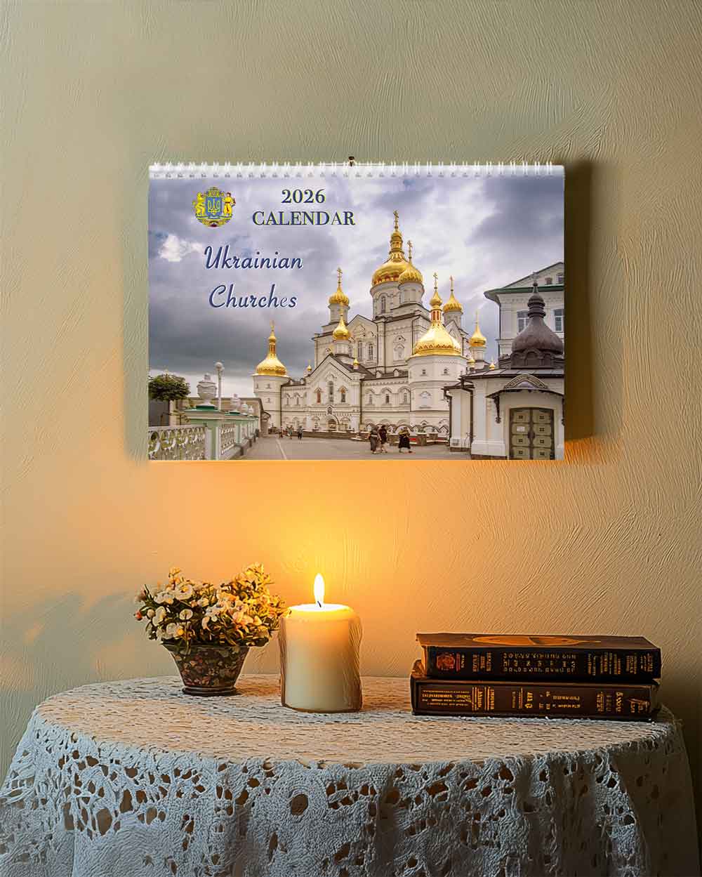 Wall Calendar with Ukrainian Churches – Religious Gift & Home Décor