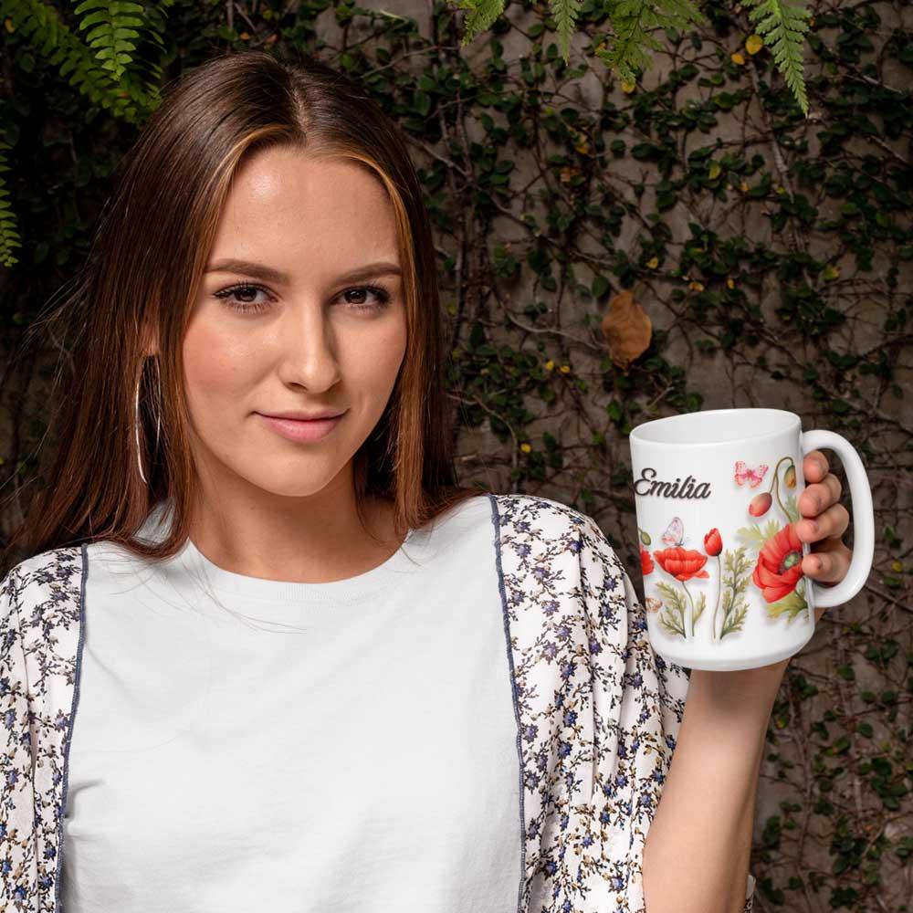 gift for Emilia, Emilia, gift for daughter, names mug