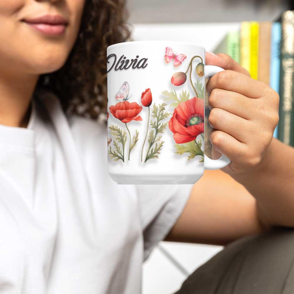 gift for Olivia, name mug