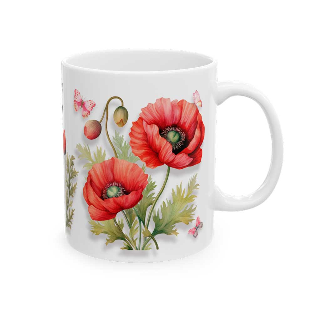 art mug, butterflies mug, cute mug for daughter
