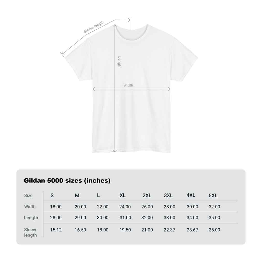 Size Chart for shirt for mom