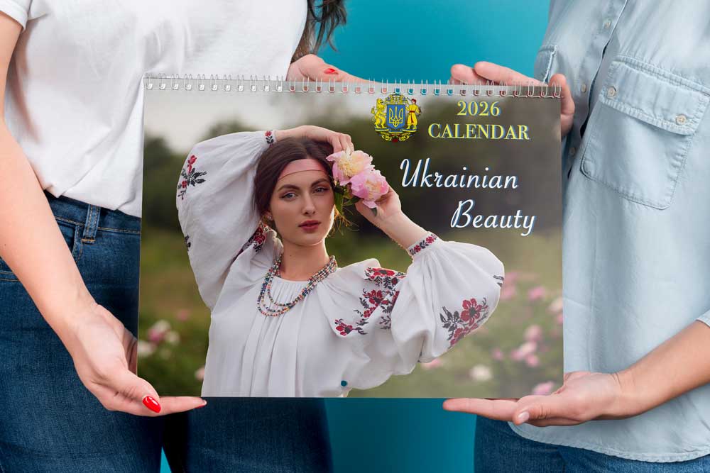 2026 calendars, wall calendars, beautiful girls, Ukrainian girls, big wall calendar, art gift