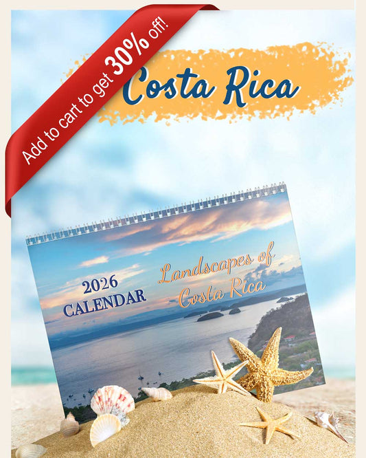 wall calendar, costa rica calendar, landscapes costa rica, Large wall calendar