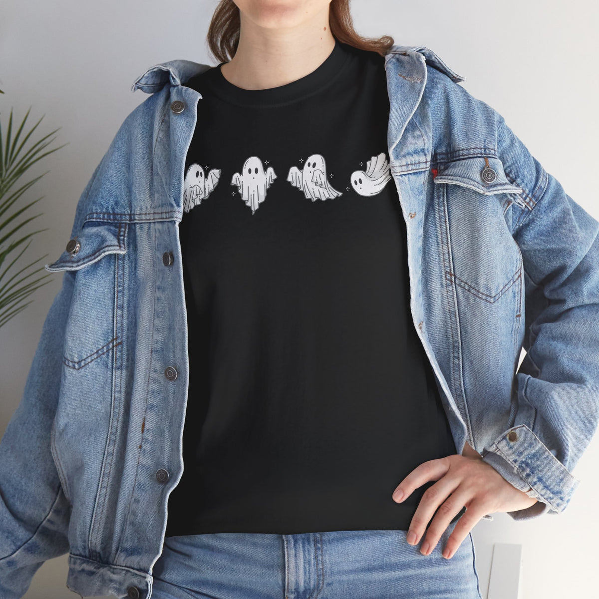 Ghost Sketch Tee — Minimal Cute Ghosts Shirt