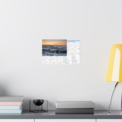 Winter landscape | 2026 Ukrainian Calendar USA