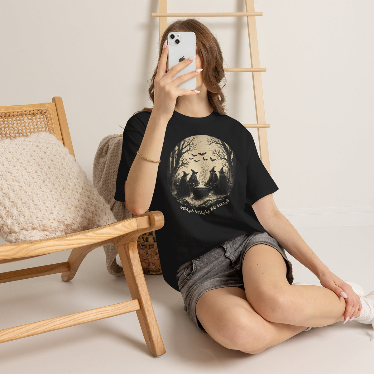 Girls Will Be Girls Halloween Unisex Heavy Cotton Tee | Witches' Night Celebration | Express Delivery Available