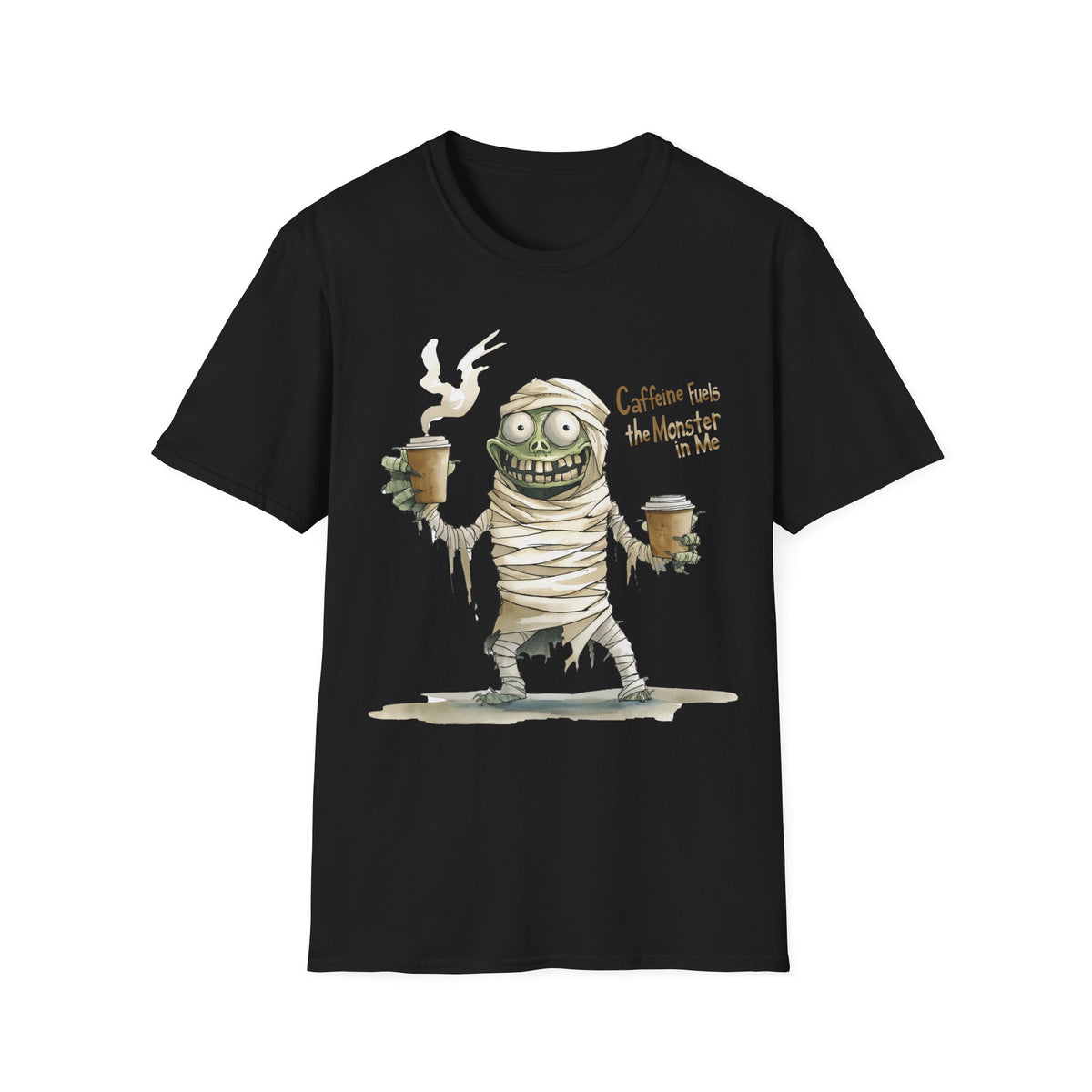 Caffeine Fuels the Monster in Me Unisex Softstyle T-Shirt