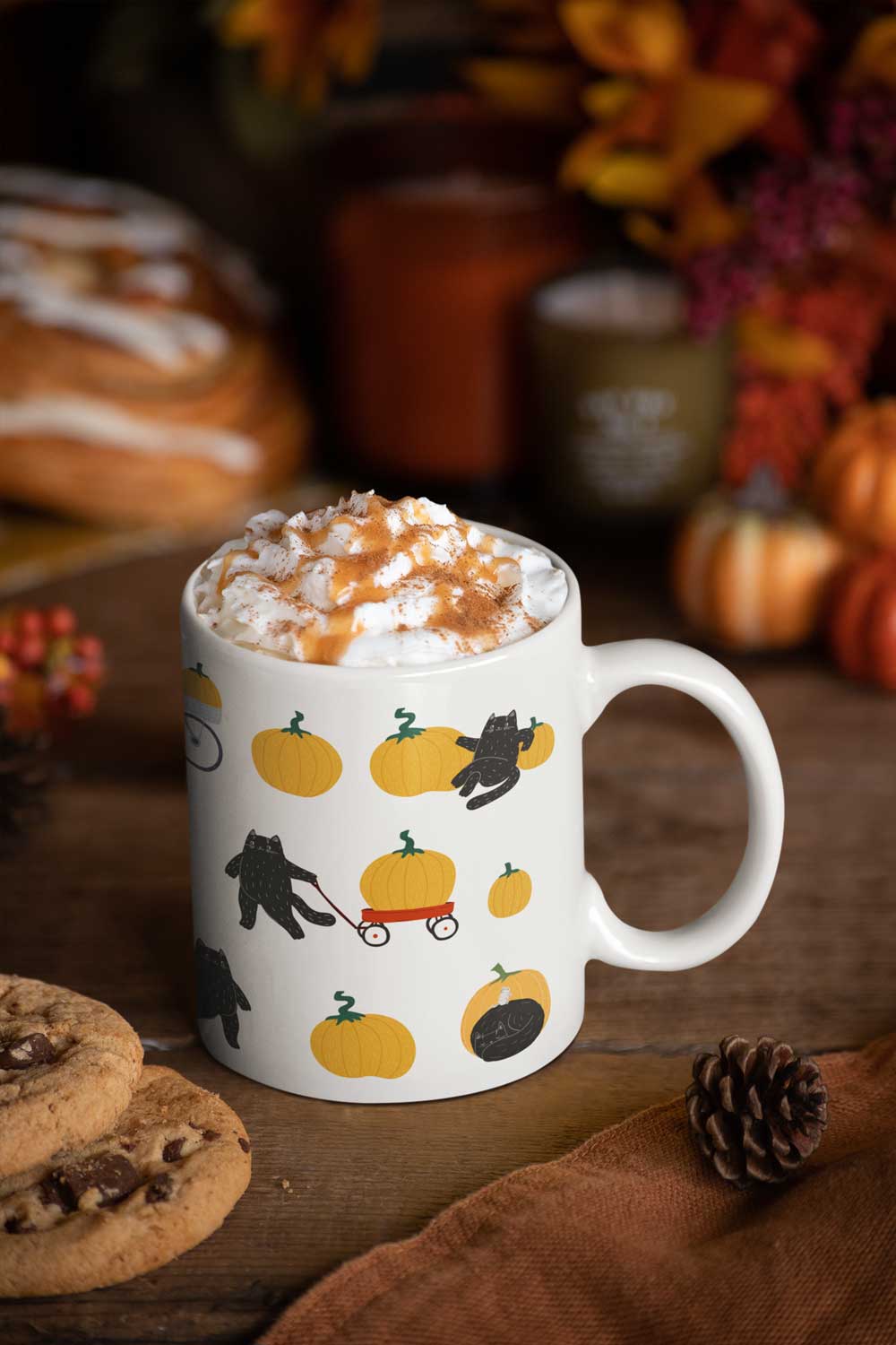 Pumpkin Mug for Cozy Coffee and Latte