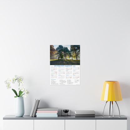 Autumn morning in Holosiivskyi Park in Kyiv | 2026 Ukrainian Calendar USA