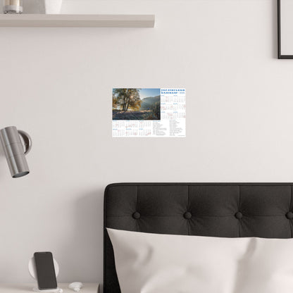 Autumn morning in Holosiivskyi Park in Kyiv | 2026 Ukrainian Calendar USA