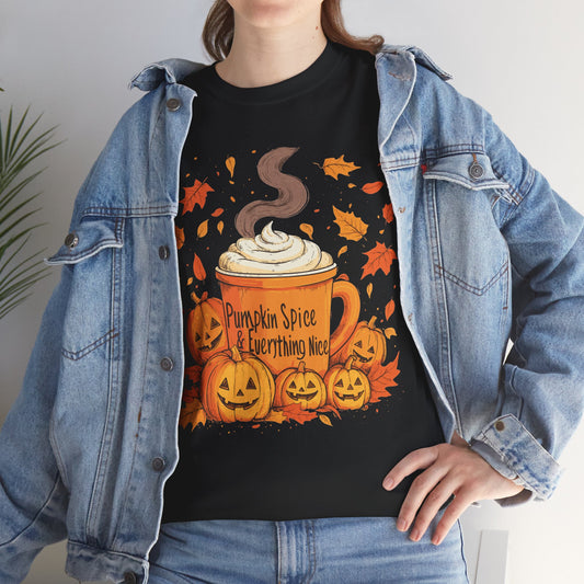 Pumpkin Spice Is Everything Tee — Autumn Coffee Halloween T-Shirt | Express Delivery available
