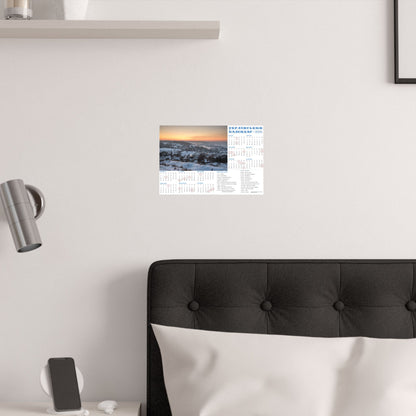 Winter landscape | 2026 Ukrainian Calendar USA