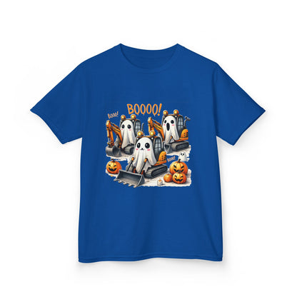 Excavators Boo Halloween Kids Heavy Cotton™ Tee | Fun & Spooky Tee for Little Excavator Fans