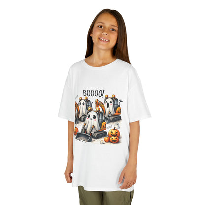 Excavators Boo Halloween Kids Heavy Cotton™ Tee | Fun & Spooky Tee for Little Excavator Fans