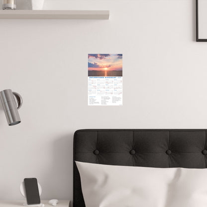 Sunset on the Dnipro | 2026 Ukrainian Calendar USA