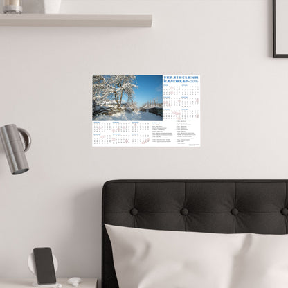 Winter Day | 2026 Ukrainian Calendar USA