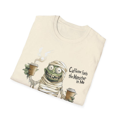 Caffeine Fuels the Monster in Me Unisex Softstyle T-Shirt