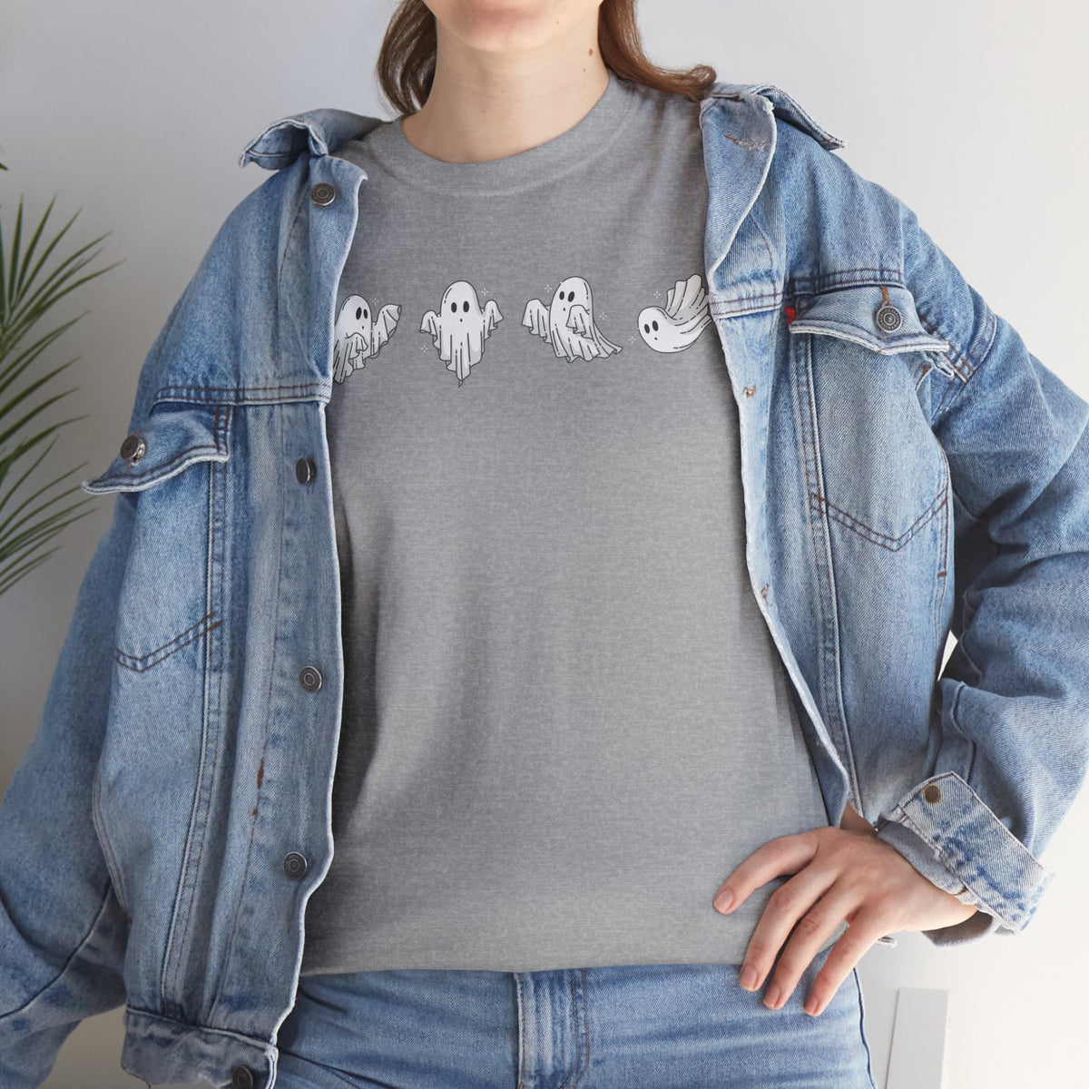 Ghost Sketch Tee — Minimal Cute Ghosts Shirt