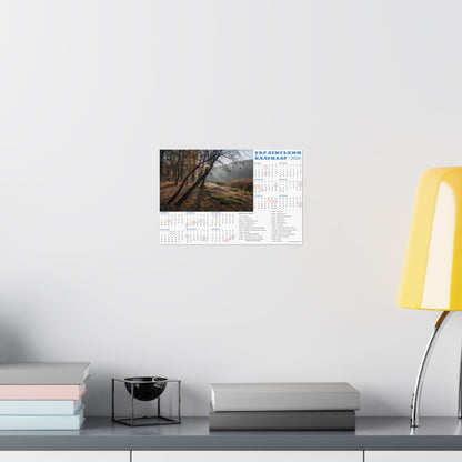 Autumn morning in Holosiivskyi Park in Kyiv | 2026 Ukrainian Calendar USA