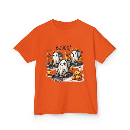 Excavators Boo Halloween Kids Heavy Cotton™ Tee | Fun & Spooky Tee for Little Excavator Fans