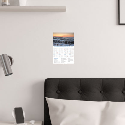 Winter landscape | 2026 Ukrainian Calendar USA