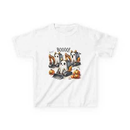 Excavators Boo Halloween Kids Heavy Cotton™ Tee | Fun & Spooky Tee for Little Excavator Fans
