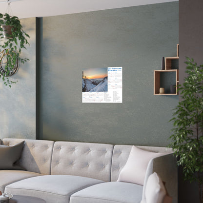 Winter landscape from Mountain of Bogdan Khmelnytskyi | 2026 Ukrainian Calendar USA