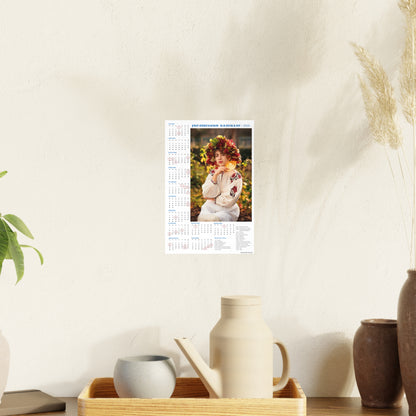 Girl in autumn gilding | 2026 Ukrainian Calendar CANADA