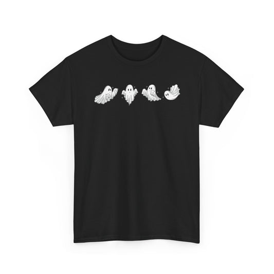 Ghost Sketch Tee — Minimal Cute Ghosts Shirt