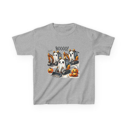 Excavators Boo Halloween Kids Heavy Cotton™ Tee | Fun & Spooky Tee for Little Excavator Fans