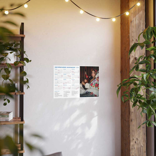 Ukrainian Calendar Art Poster, Monthly Photo Wall Decor, Cultural Home Art, Unique Gift for Holidays, Bohemian Aesthetic Wall Art