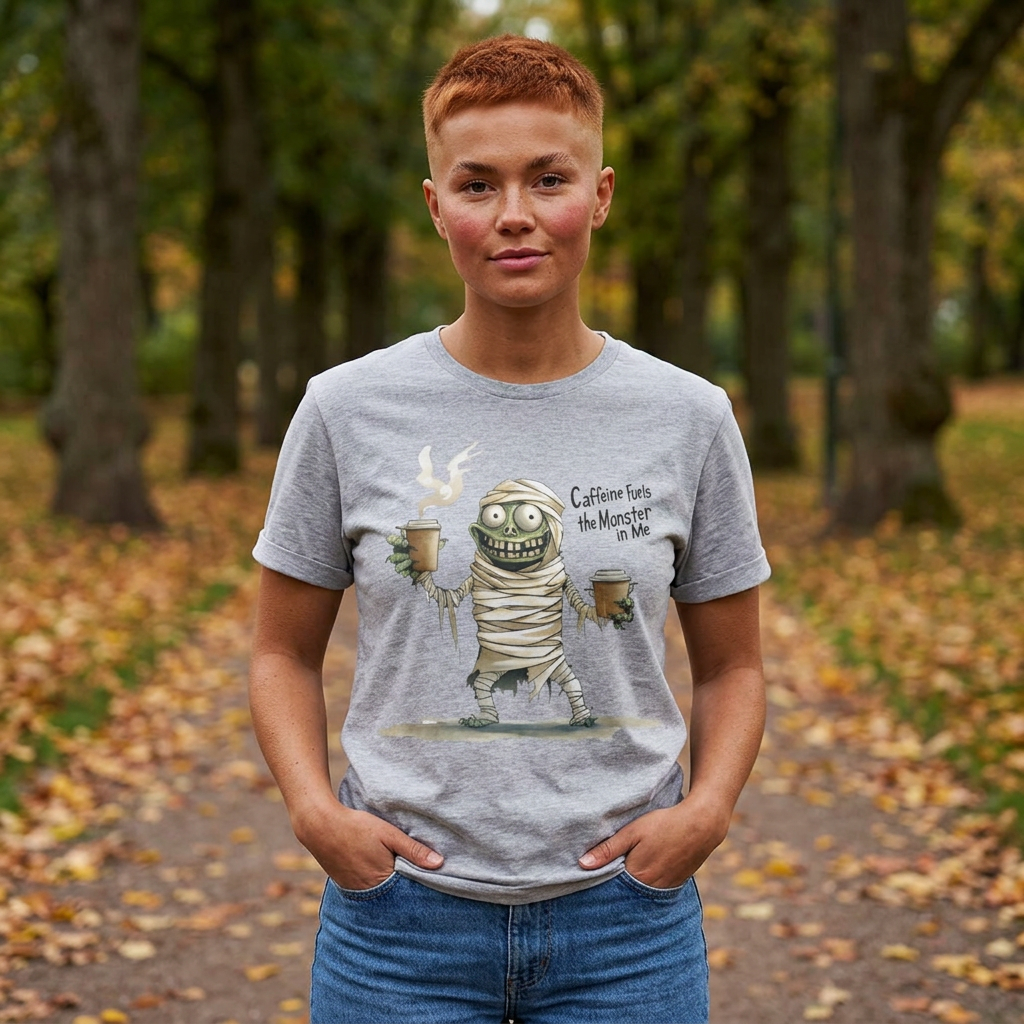 Caffeine Fuels the Monster in Me Unisex Softstyle T-Shirt