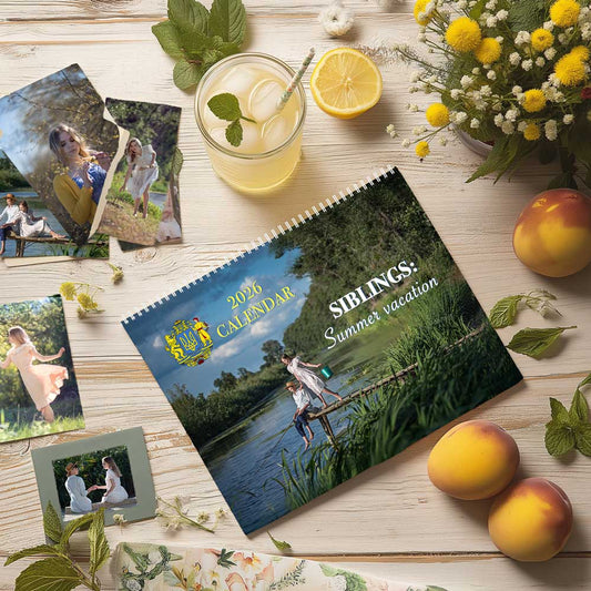 Cute wall calendar, gift for daughter, 2026 calendar