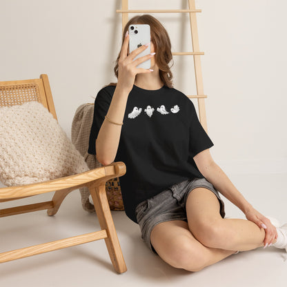 Ghost Sketch Tee — Minimal Cute Ghosts Shirt