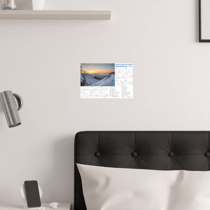 Winter landscape from Mountain of Bogdan Khmelnytskyi | 2026 Ukrainian Calendar USA