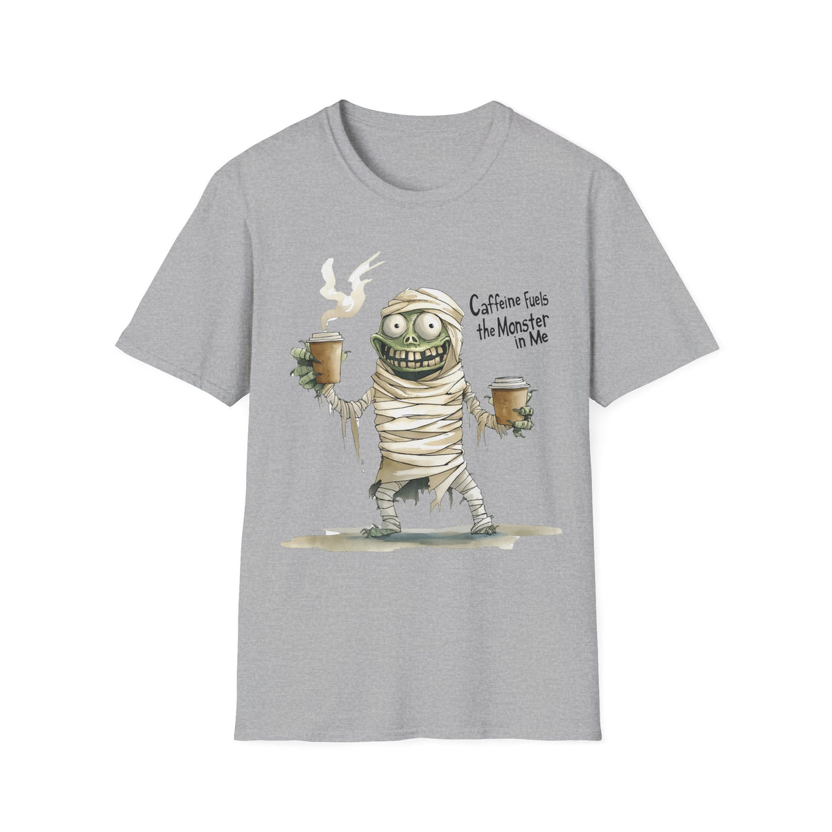 Caffeine Fuels the Monster in Me Unisex Softstyle T-Shirt