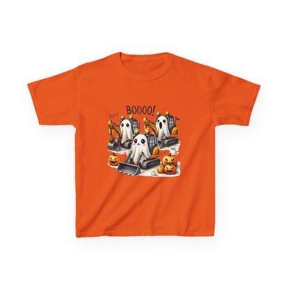 Excavators Boo Halloween Kids Heavy Cotton™ Tee | Fun & Spooky Tee for Little Excavator Fans