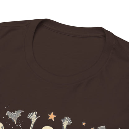 Dancing Skeletons Halloween Unisex Heavy Cotton Tee | Playful Fall Apparel | Express Delivery available