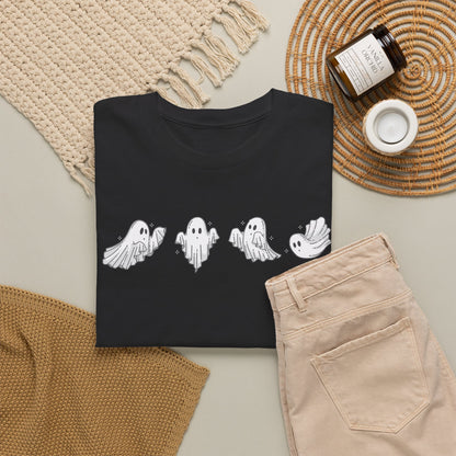 Ghost Sketch Tee — Minimal Cute Ghosts Shirt