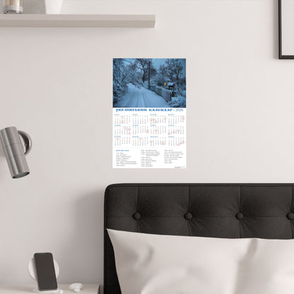 Moonlit Night Before Christmas | 2026 Ukrainian Calendar USA