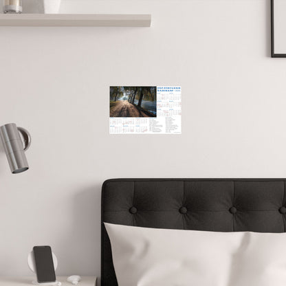 Autumn morning in Holosiivskyi Park in Kyiv | 2026 Ukrainian Calendar USA