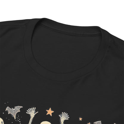 Dancing Skeletons Halloween Unisex Heavy Cotton Tee | Playful Fall Apparel | Express Delivery available