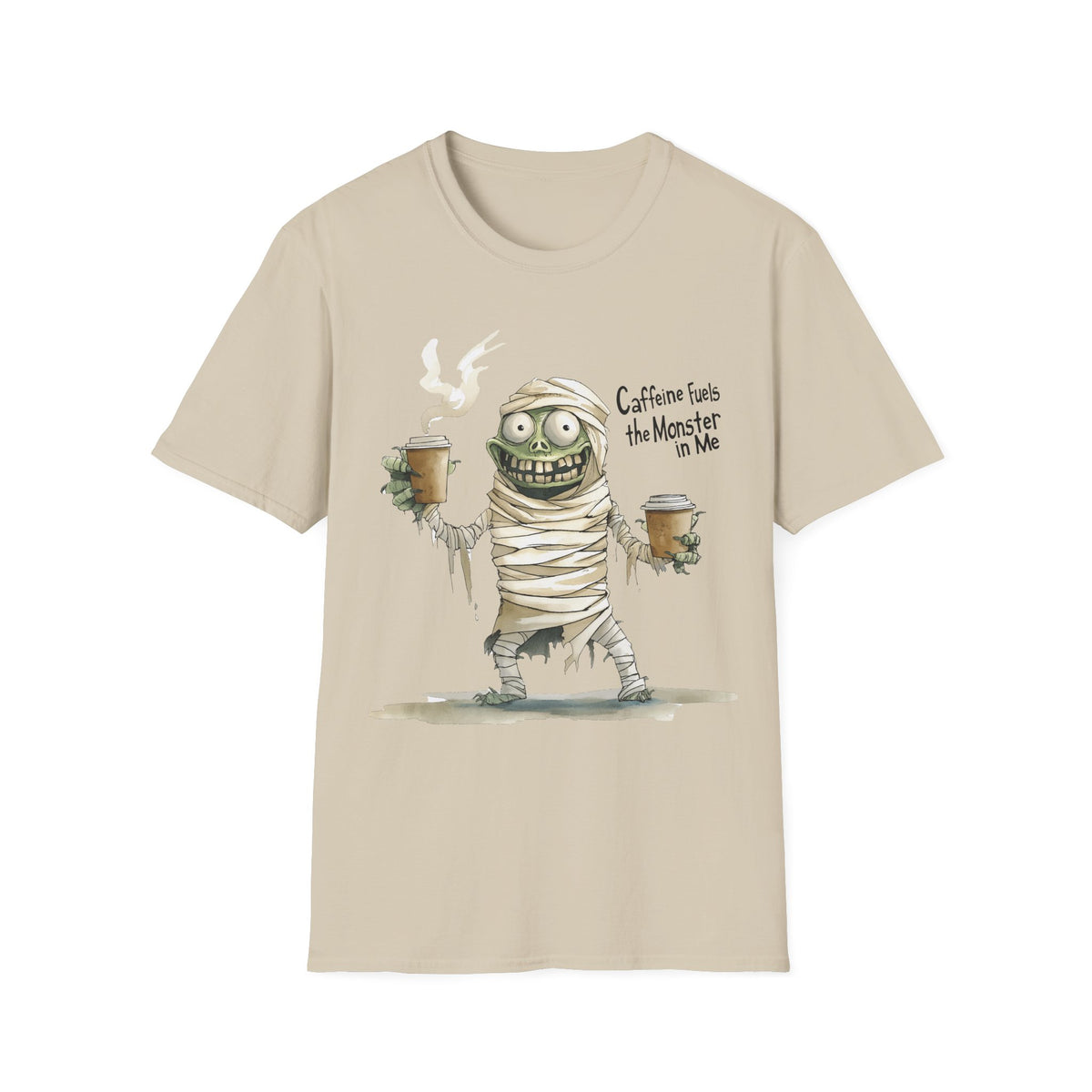 Caffeine Fuels the Monster in Me Unisex Softstyle T-Shirt