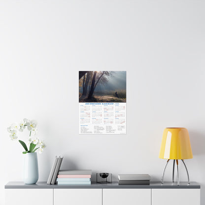 Autumn morning in Holosiivskyi Park in Kyiv | 2026 Ukrainian Calendar USA