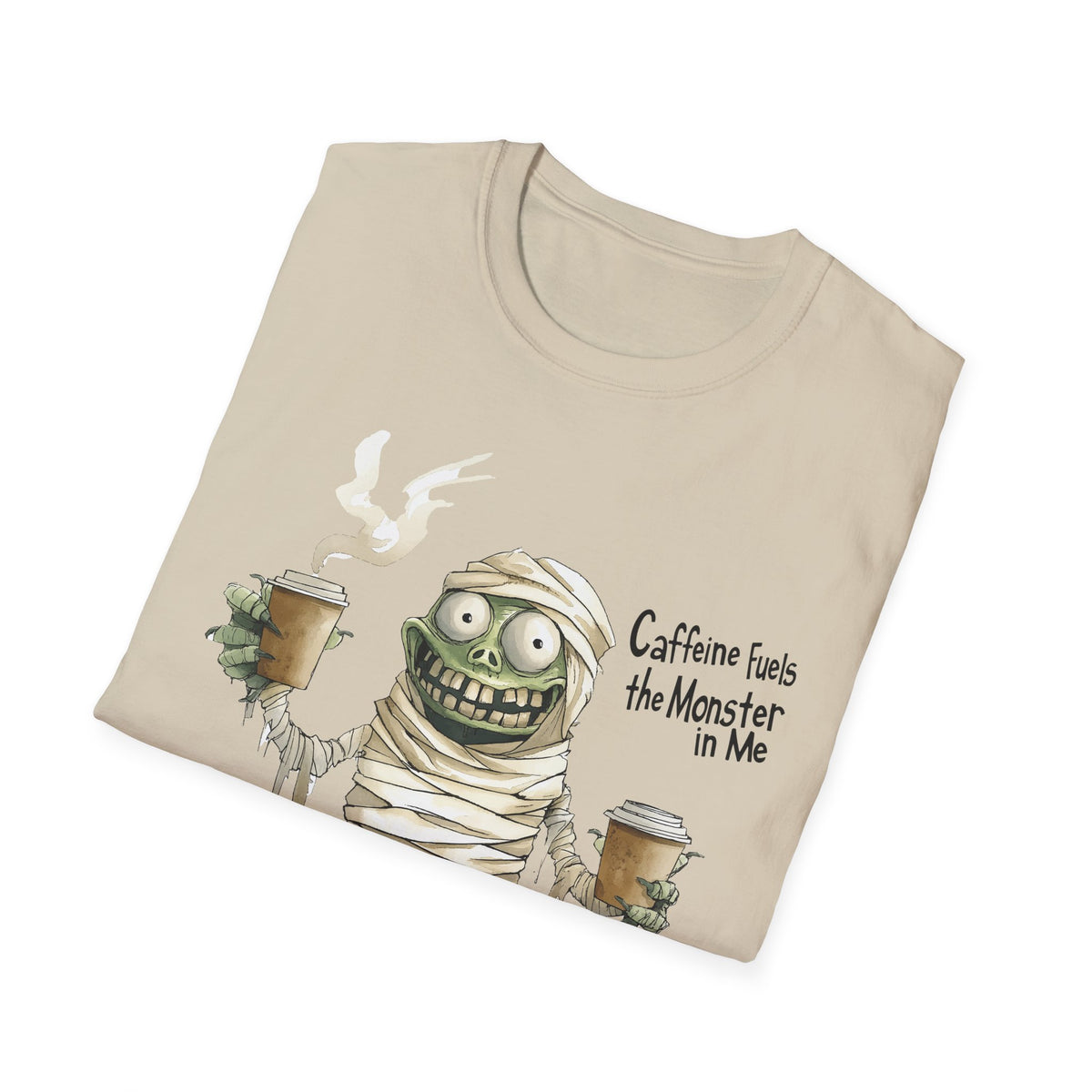 Caffeine Fuels the Monster in Me Unisex Softstyle T-Shirt