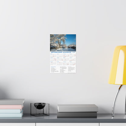 Winter Day | 2026 Ukrainian Calendar USA