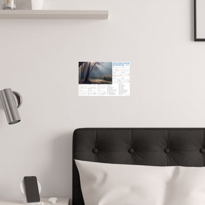 Autumn morning in Holosiivskyi Park in Kyiv | 2026 Ukrainian Calendar USA